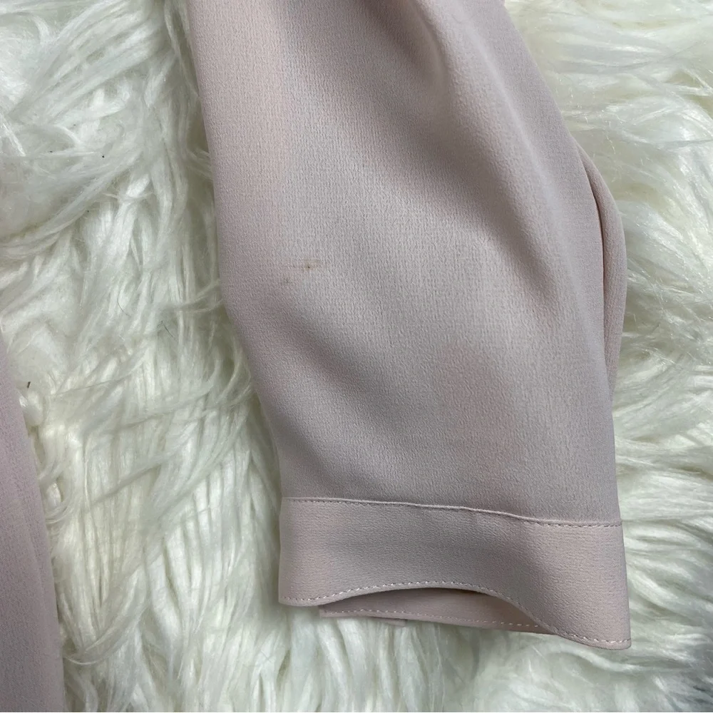 Burberry Vintage Embroidered Blouse Pale Pink Size 7 - Picture 7 of 7